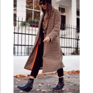 Zara women’s plaid coat
